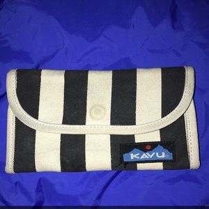 Black and white striped KAVU wallet!